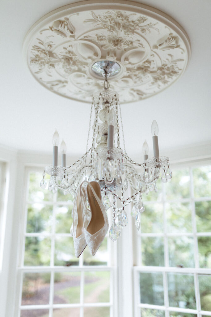 Elegant wedding details and couples portraits at Haseltine Estate, featuring soft pink tones and timeless romance