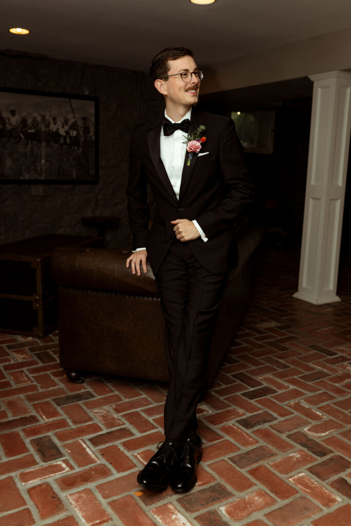 Elegant wedding details and couples portraits at Haseltine Estate, featuring soft pink tones and timeless romance