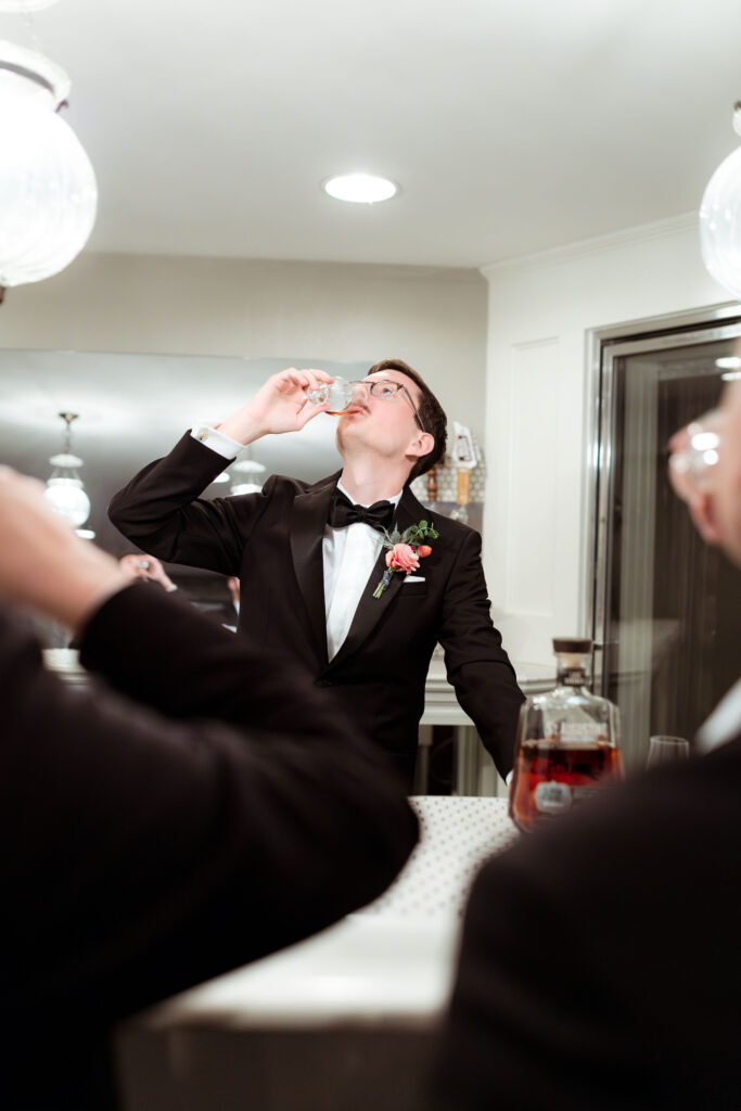 Elegant wedding details and couples portraits at Haseltine Estate, featuring soft pink tones and timeless romance