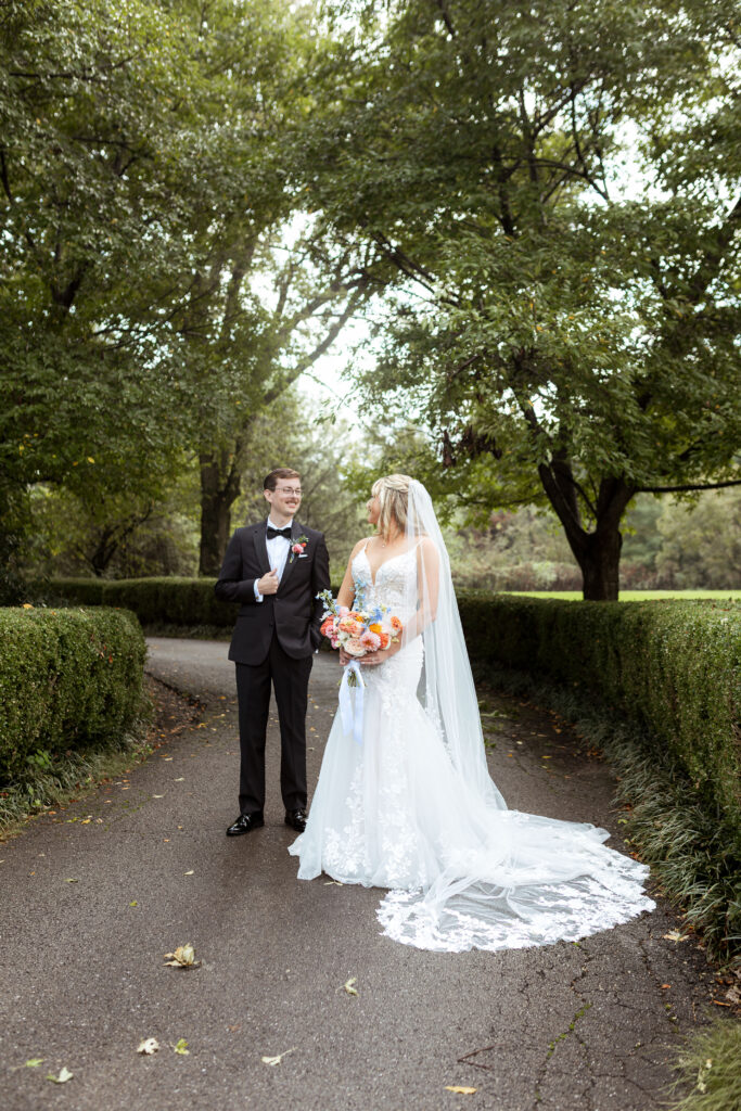 Elegant wedding details and couples portraits at Haseltine Estate, featuring soft pink tones and timeless romance