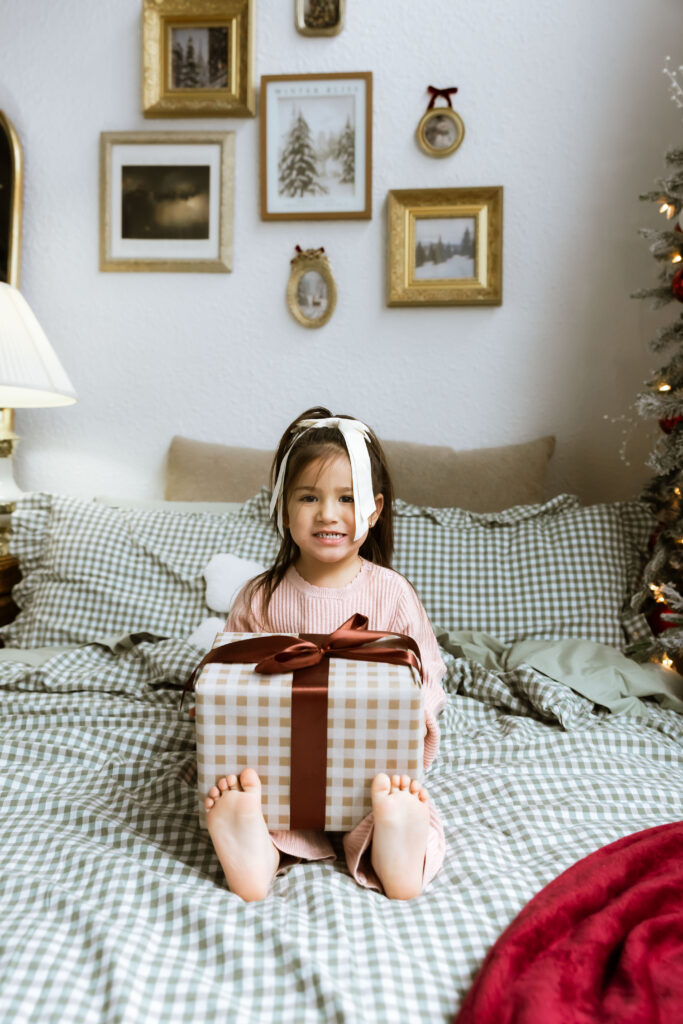 Cozy studio Christmas photo session with family at Urban Studios in Springfield Missouri