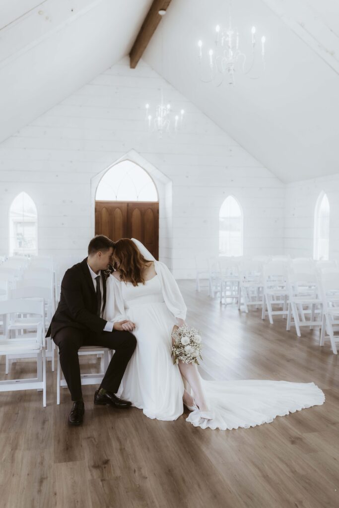Wedding chapel and reception barn at Sparrow Lane in Willard, MO