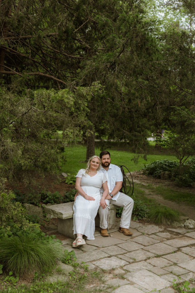 Romantic engagement session at Nathanael Greene Park – Ozarks photographer