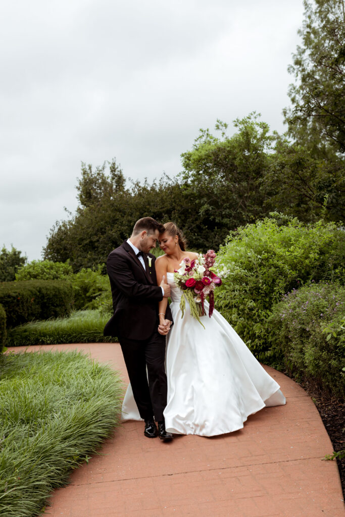 Newlywed couple portrait session at The Callaway Jewel wedding venue in Fulton, Missouri